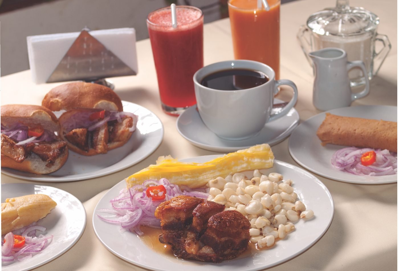 Breakfast spread
